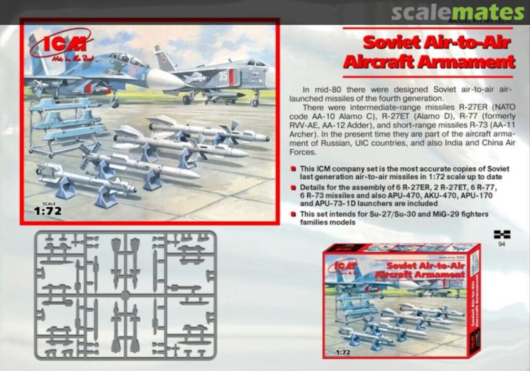 Contents Soviet Air-to-Air Aircraft armament 72212 ICM