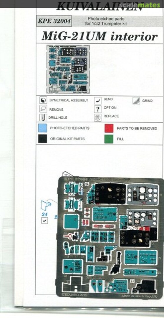 Boxart MiG-21UM interior KPE 32004 Kuivalainen