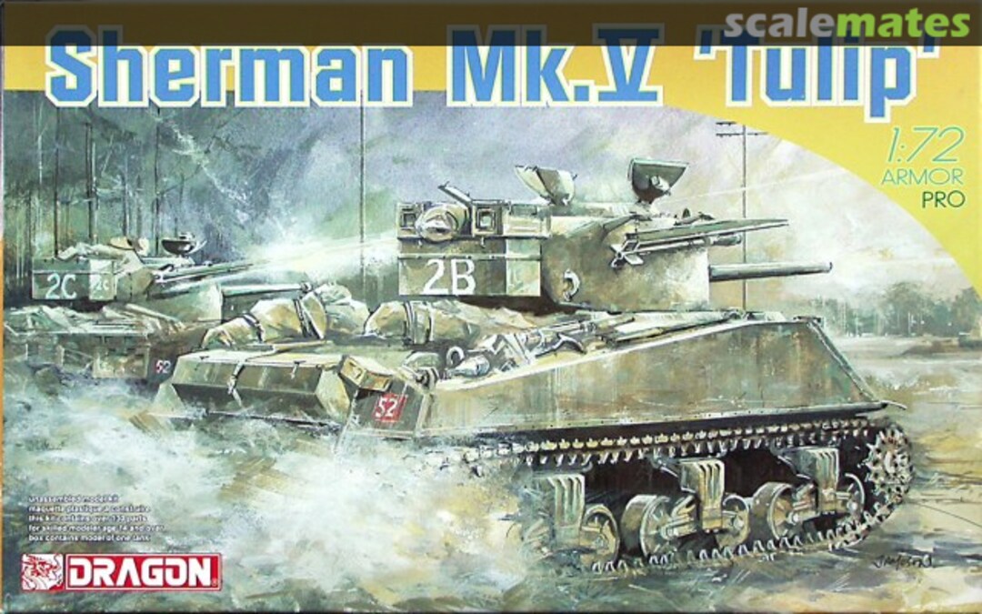 Boxart Sherman Mk.V 'Tulip' 7312 Dragon