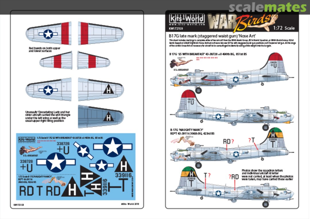 Boxart Boeing B-17G Flying Fortress KW172159 Kits-World