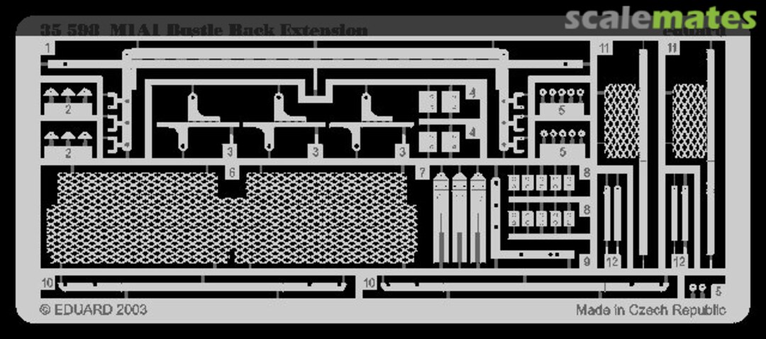 Boxart M1A1 Bustle Rack Extension 35598 Eduard