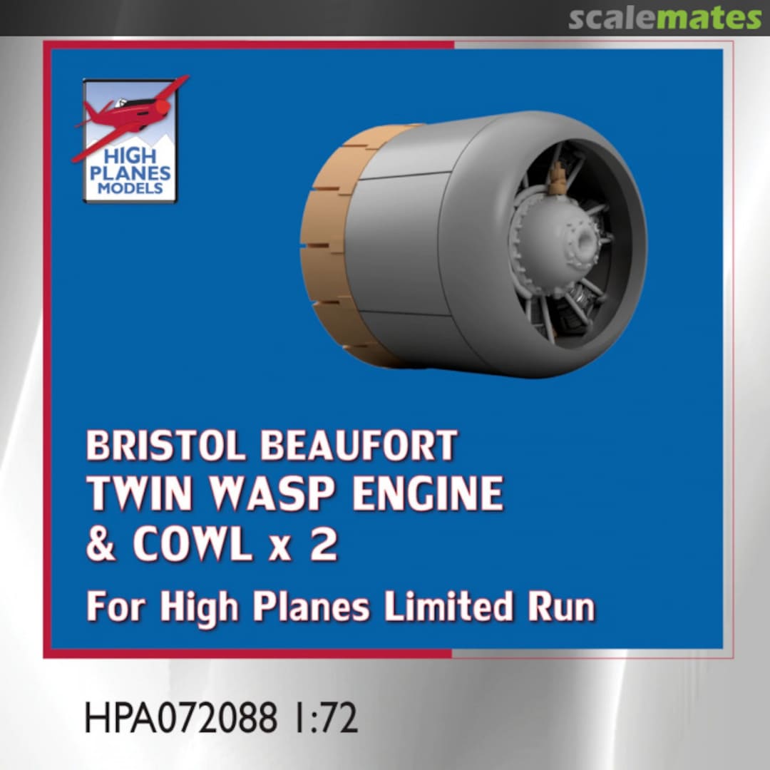 Boxart Bristol Beaufort Twin Wasp Engine & Cowl x 2 HPA072088 High Planes Models