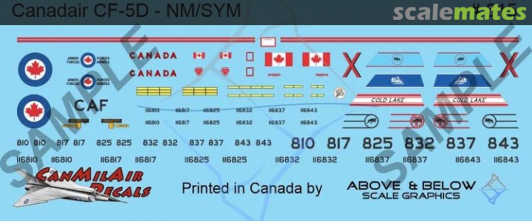 Boxart Canadair CF-116 Freedom Fighter (CF-5D) 615 Above & Below Graphics