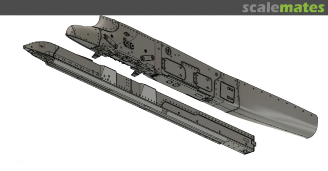 Boxart Outer Wing Pylon (OWP) with Launcher WOL480413 Wolf 3D Resin Parts