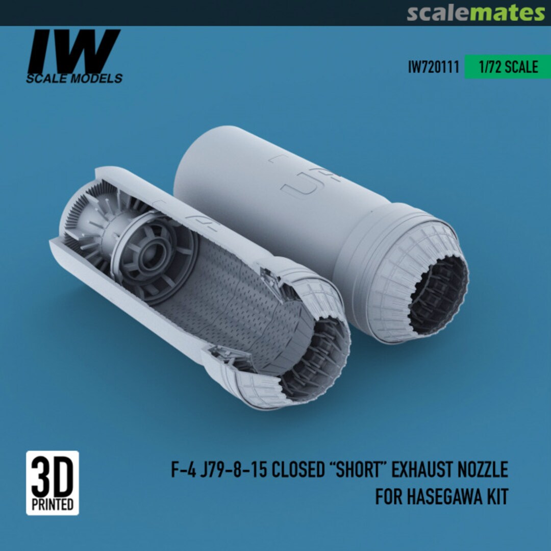 Boxart F-4 J79-8-15 Closed "Short" Exhaust Nozzle For Hasegawa Kit IW720111 IW Scale Models