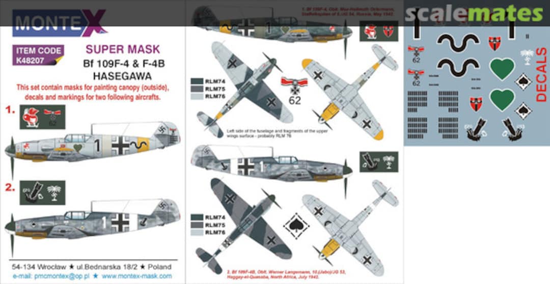 Boxart Bf 109F-4 & F-4B K48207 Montex