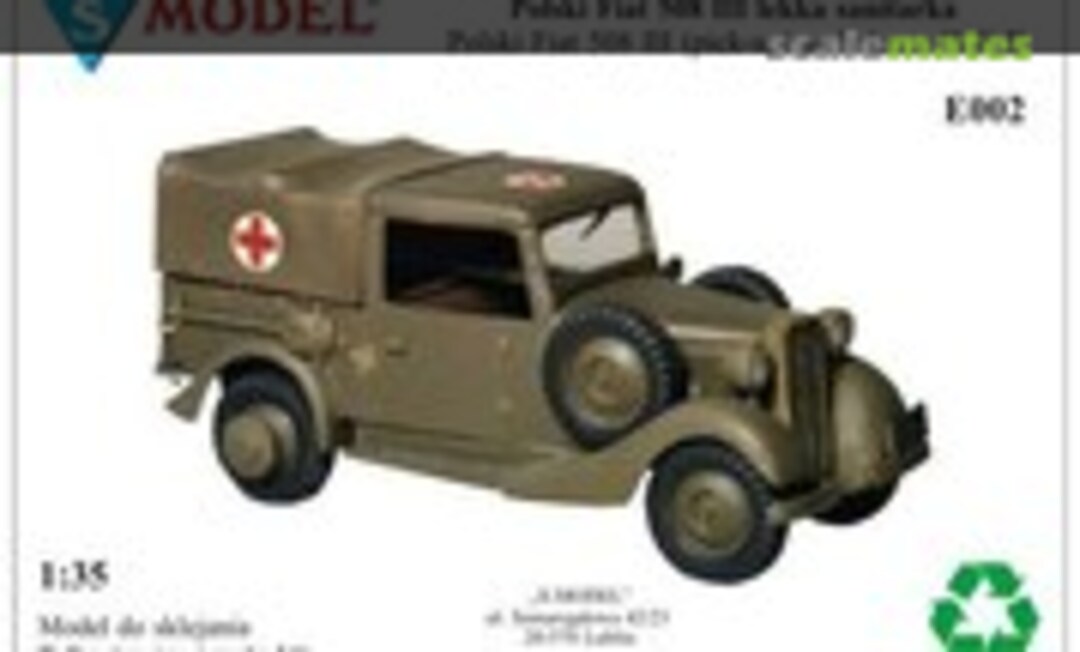 1:35 Polski Fiat 508 III (pick-up) ambulance (S-Model (Poland) E002)