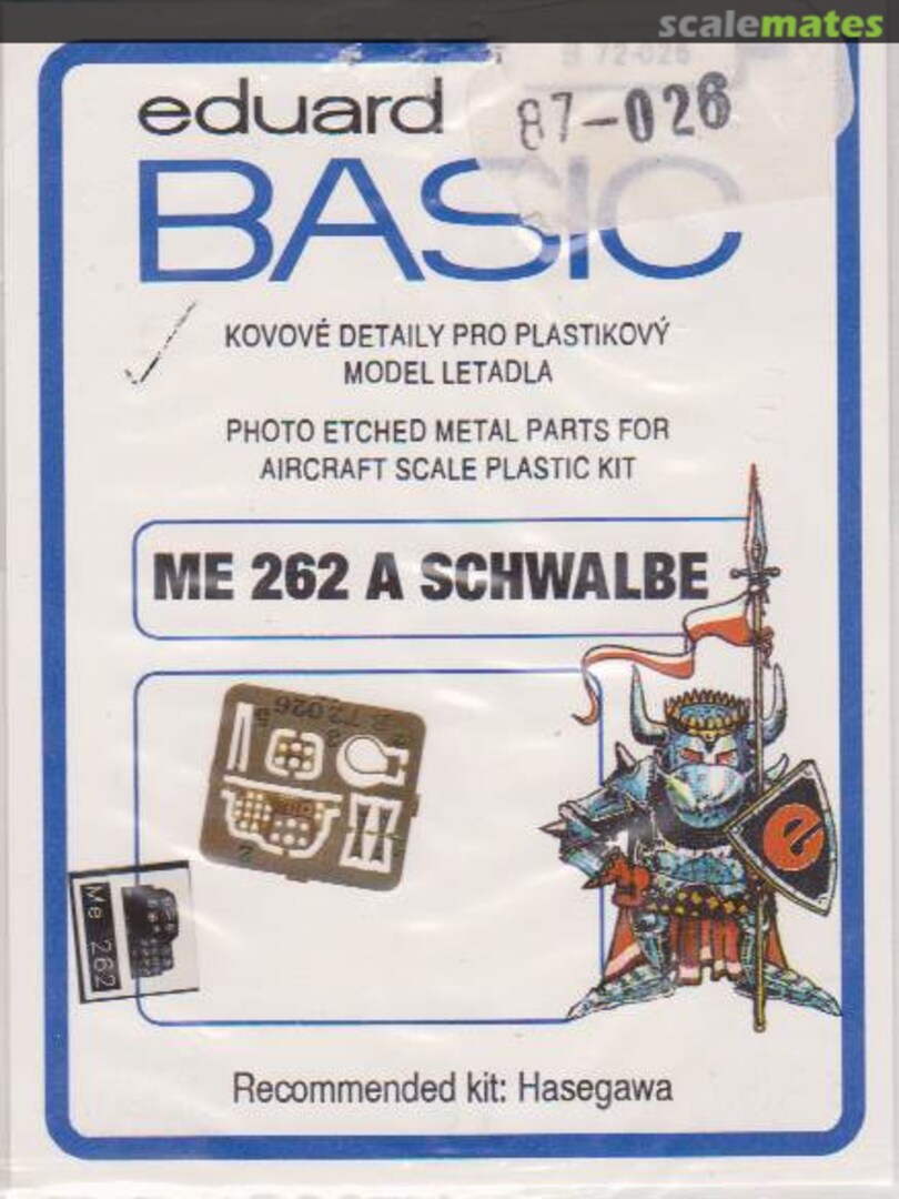 Boxart Me 262 A Schwalbe B 72-026 Eduard