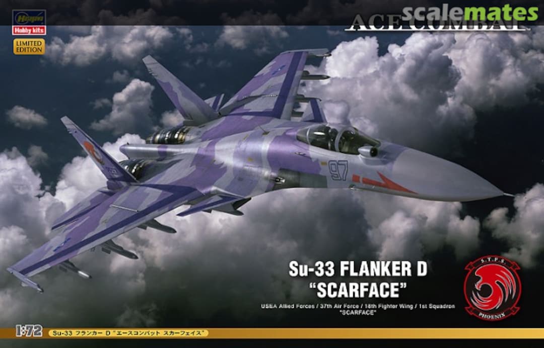 Boxart Su-33 Flanker D "Scarface" 52132 Hasegawa