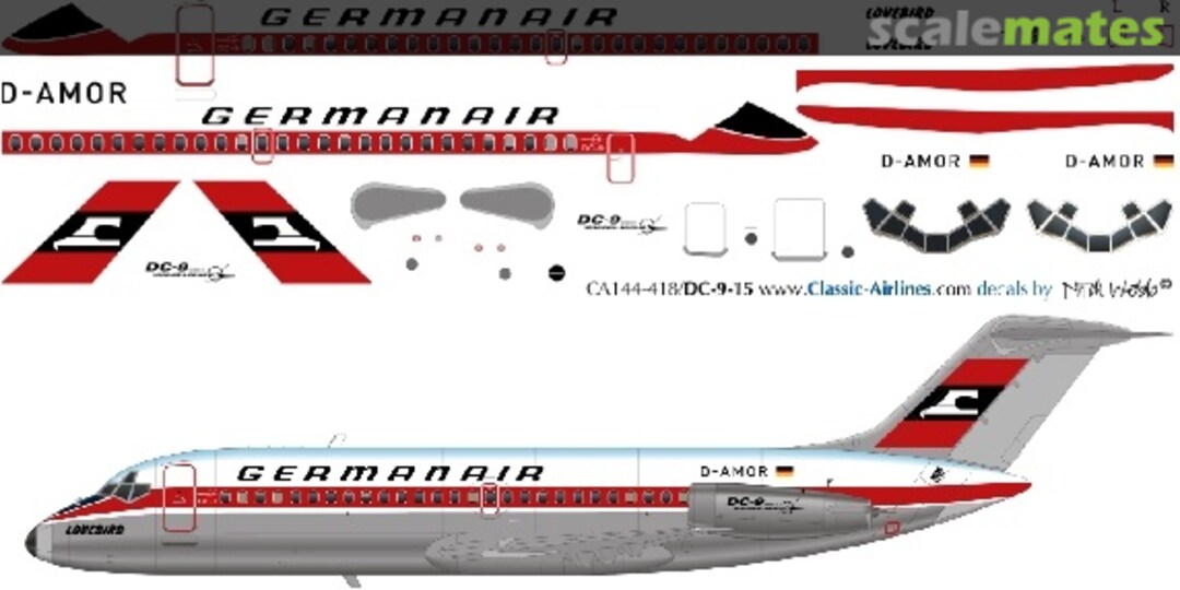 Boxart Germanair DC-9-10 CA144-451 Classic Airlines