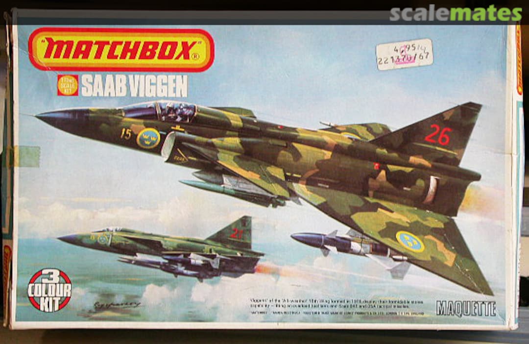 Boxart SAAB Viggen PK-119 Matchbox