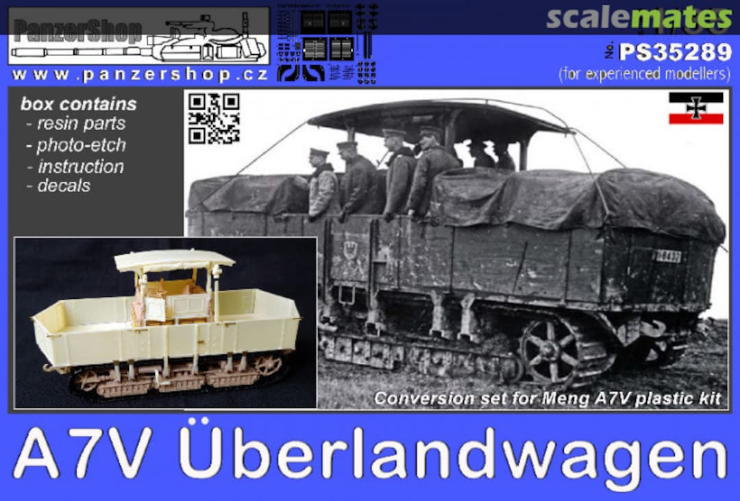 Boxart Uberlandwagen A7V Supply WW1 vehicle PS35289 PanzerShop