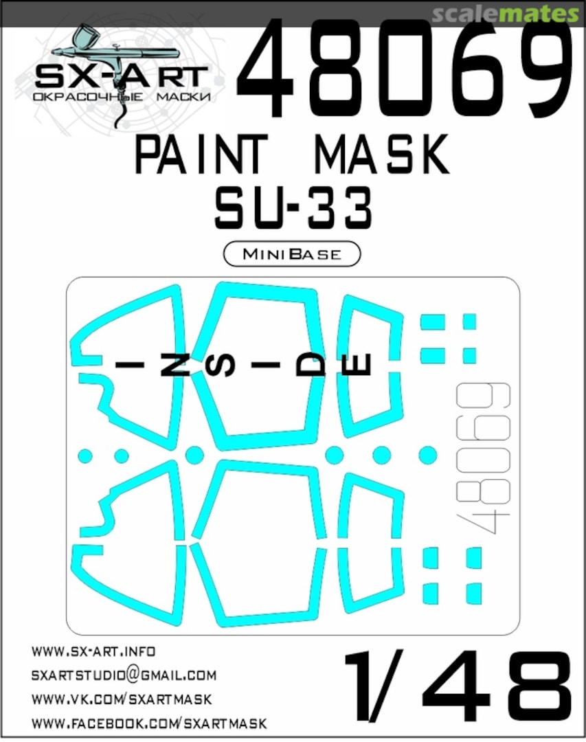 Boxart Su-33 paint masks 48069 SX-Art