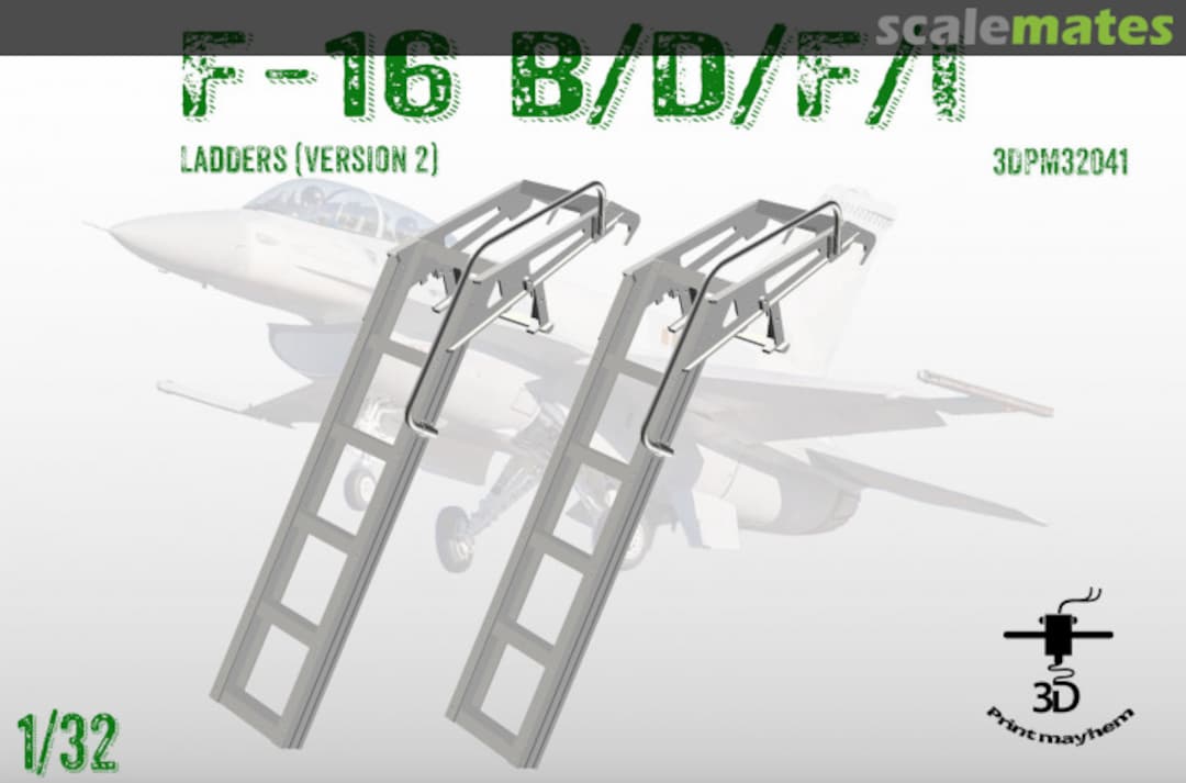 Boxart Boarding Ladders for F-16 B/D/F/I (Version 2) 3DPM32041 3D Print Mayhem