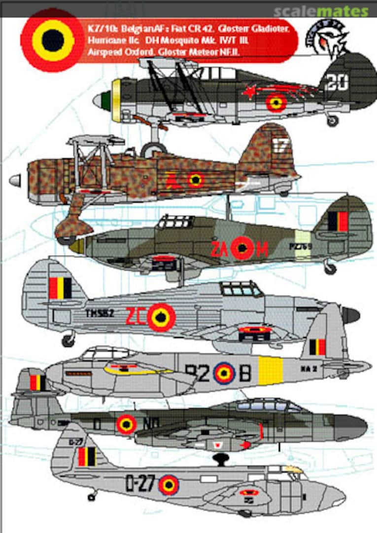 Boxart CR.42, Gladiator, Hurricane, Mosquito, Oxford, Meteor K7/10 Kits at War