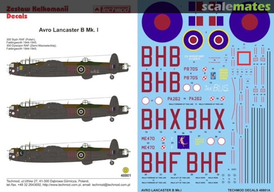 Boxart Avro Lancaster B.I 48801 Techmod