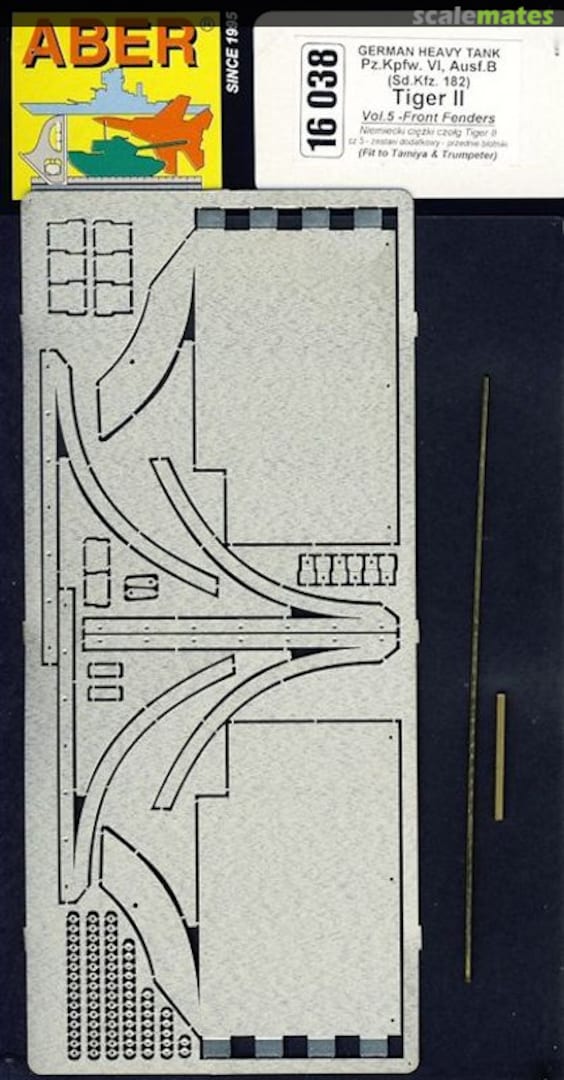 Boxart Tiger II Vol.5 Front Fenders (Tamiya/Trumpeter) 16038 Aber