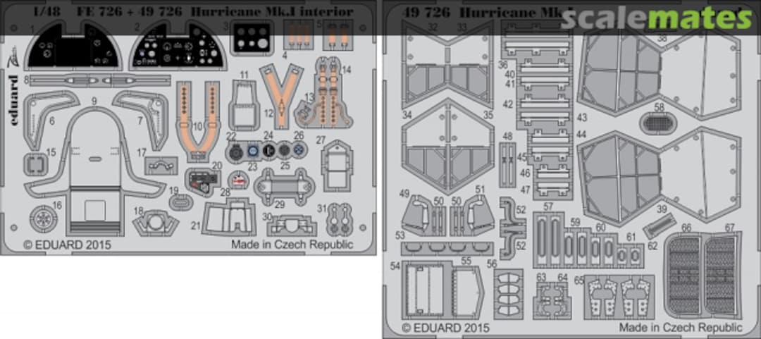 Boxart Hawker Hurricane Mk.I - PE Interior 49726 Eduard