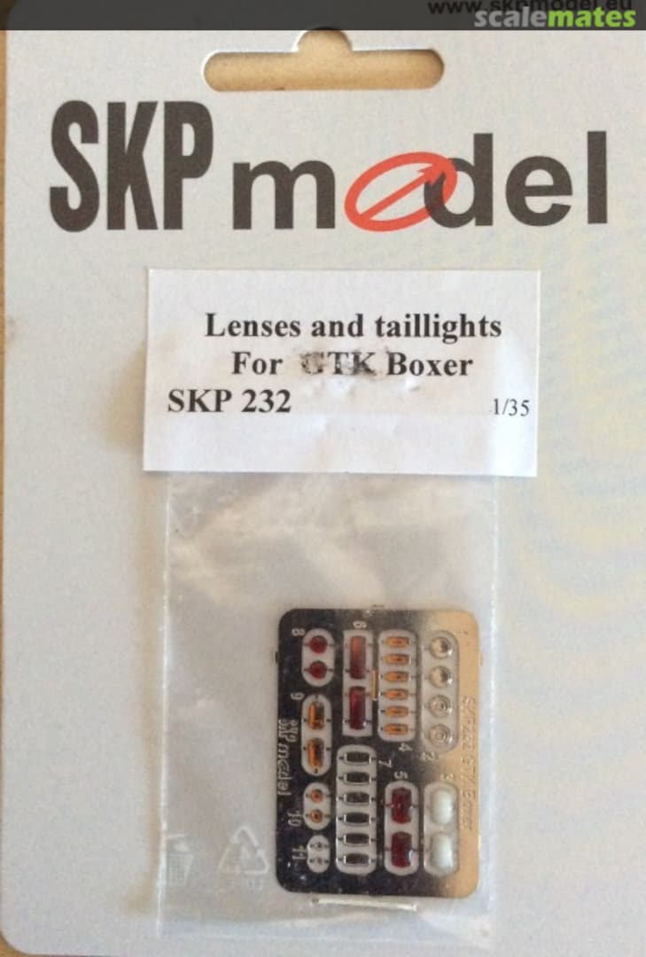 Boxart Lenses and taillights for GTK Boxer SKP 232 SKP model