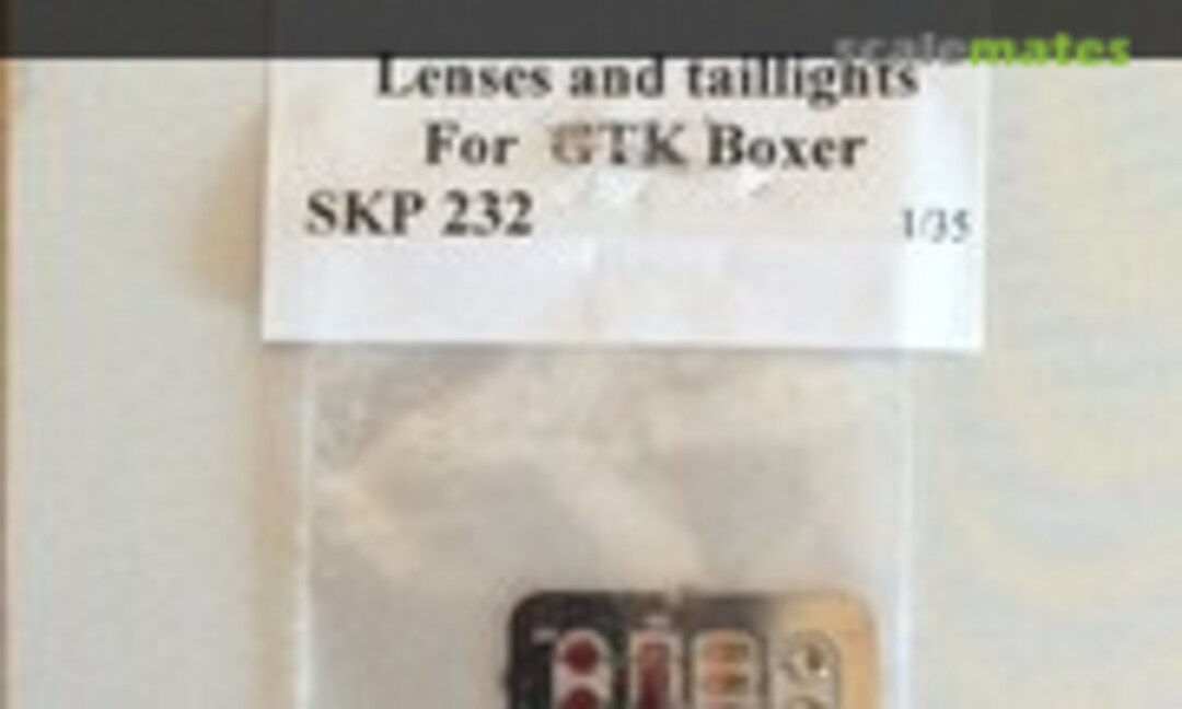 1:35 Lenses and taillights for GTK Boxer (SKP model SKP 232)