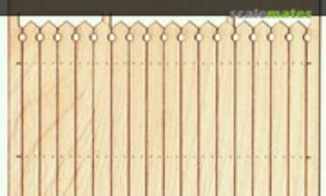 Holzzaun / Wooden fence Type 1 1/35 (Model Scene PL3-001)