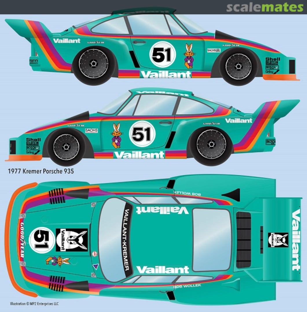 Boxart Porsche 935 K2 "Vaillant"  Indycals