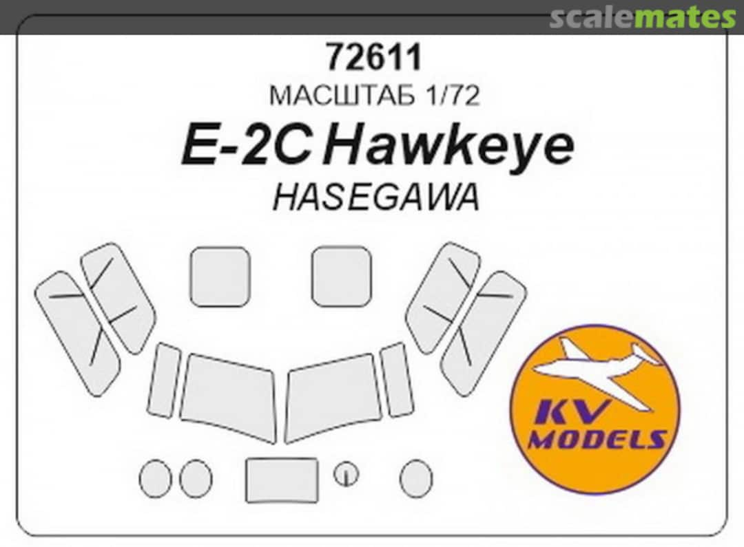 Boxart Painting masks for E-2C Hawkeye 72611 KV Models