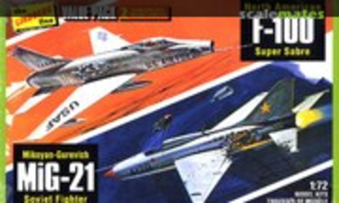 1:72 North American F-100C Super Sabre &amp; Mikoyan Gurevich MiG-21PF (Lindberg HL432/12)