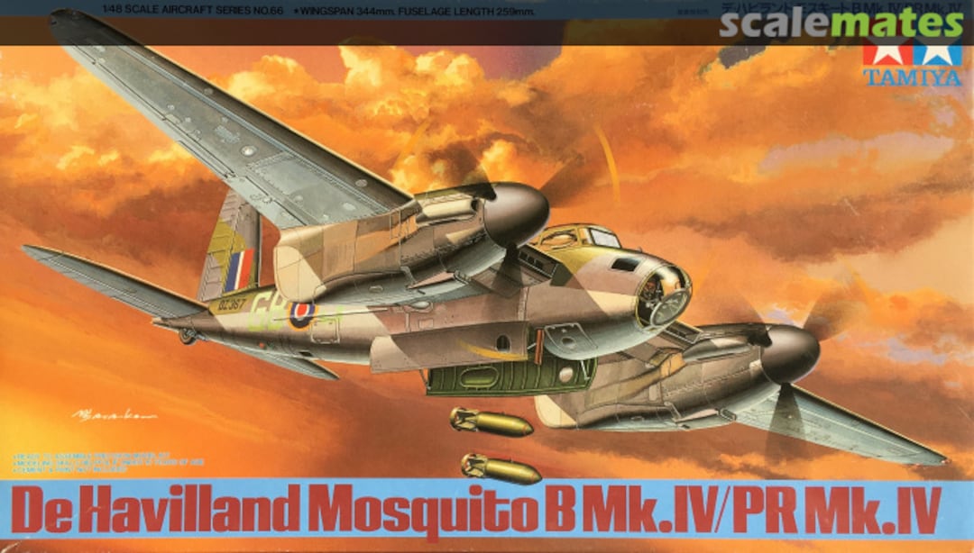 Boxart De Havilland Mosquito B Mk.IV/PR Mk.IV 61066 Tamiya