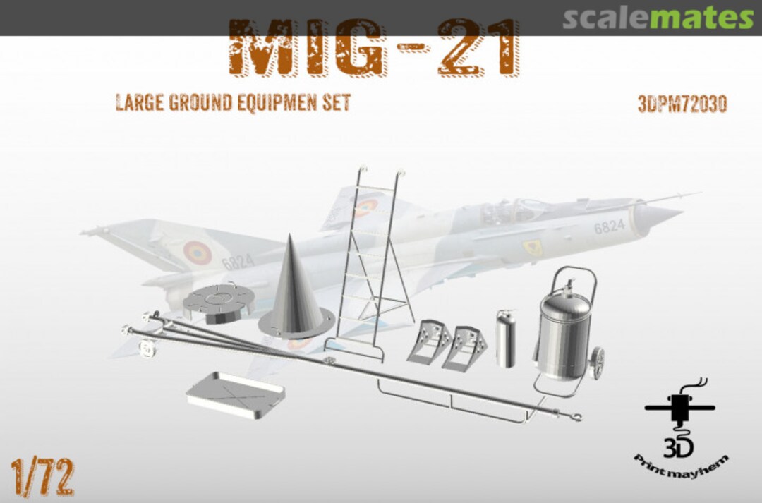 Boxart Large Ground Equipment set for Mig-21 3DPM72030 3D Print Mayhem