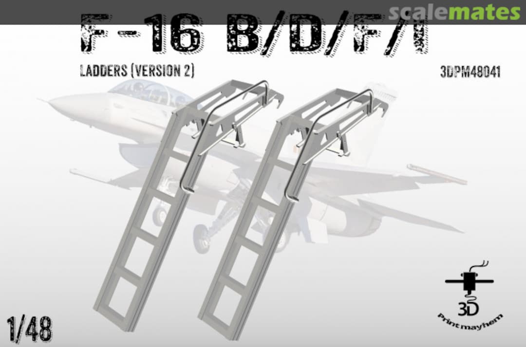 Boxart Boarding Ladders for F-16 B/D/F/I (Version 2) 3DPM48041 3D Print Mayhem