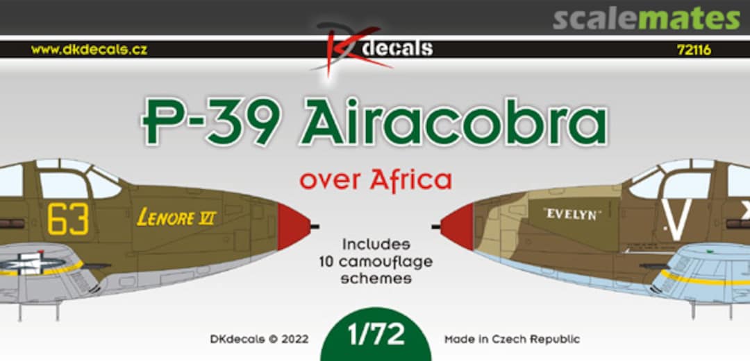 Boxart P-39 Airacobra 72116 DK Decals