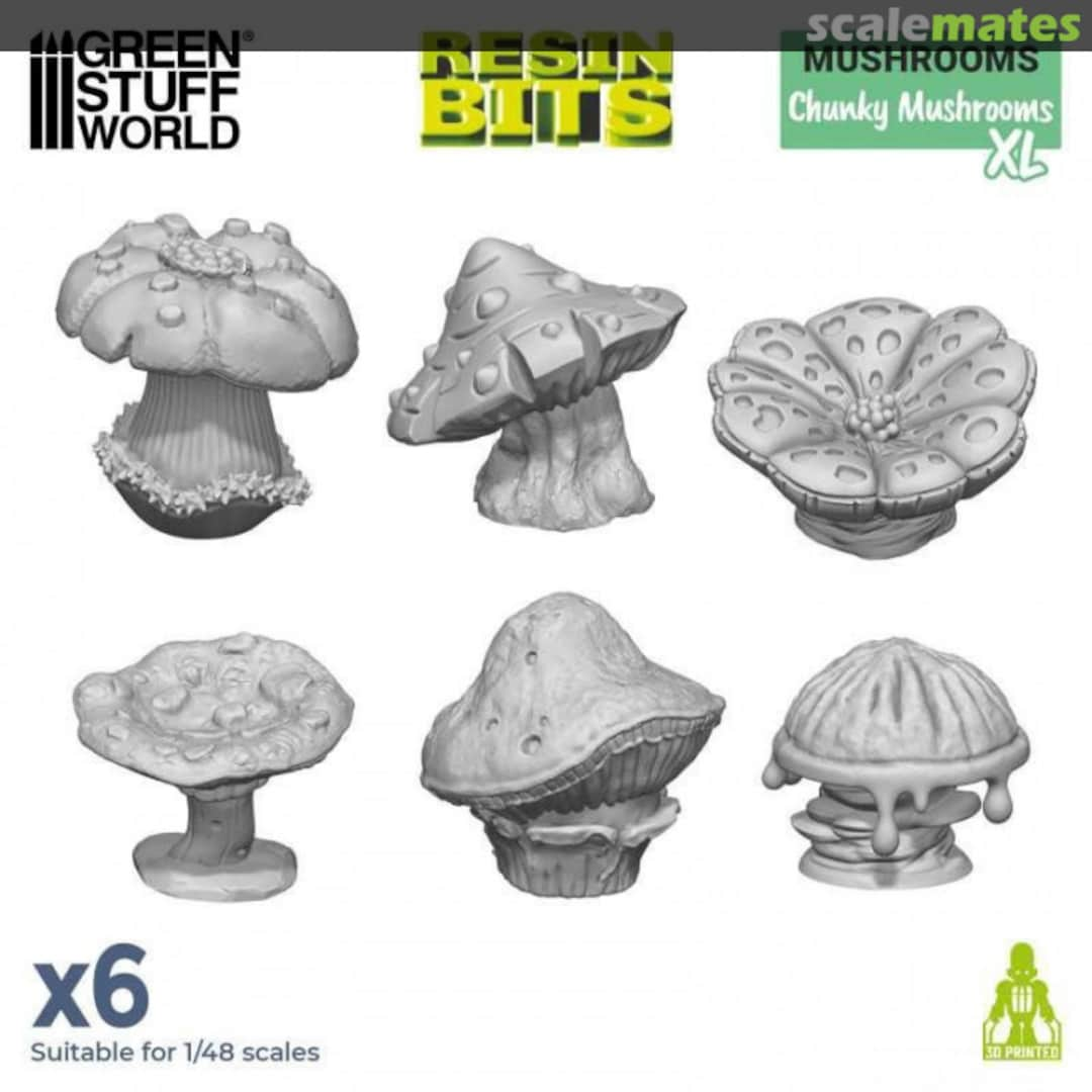 Boxart Chunky Mushrooms XL x6 12963 Green Stuff World