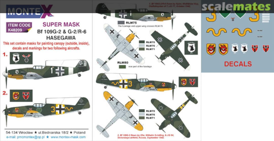 Boxart Bf 109G-2 & G-2/R-6 K48209 Montex