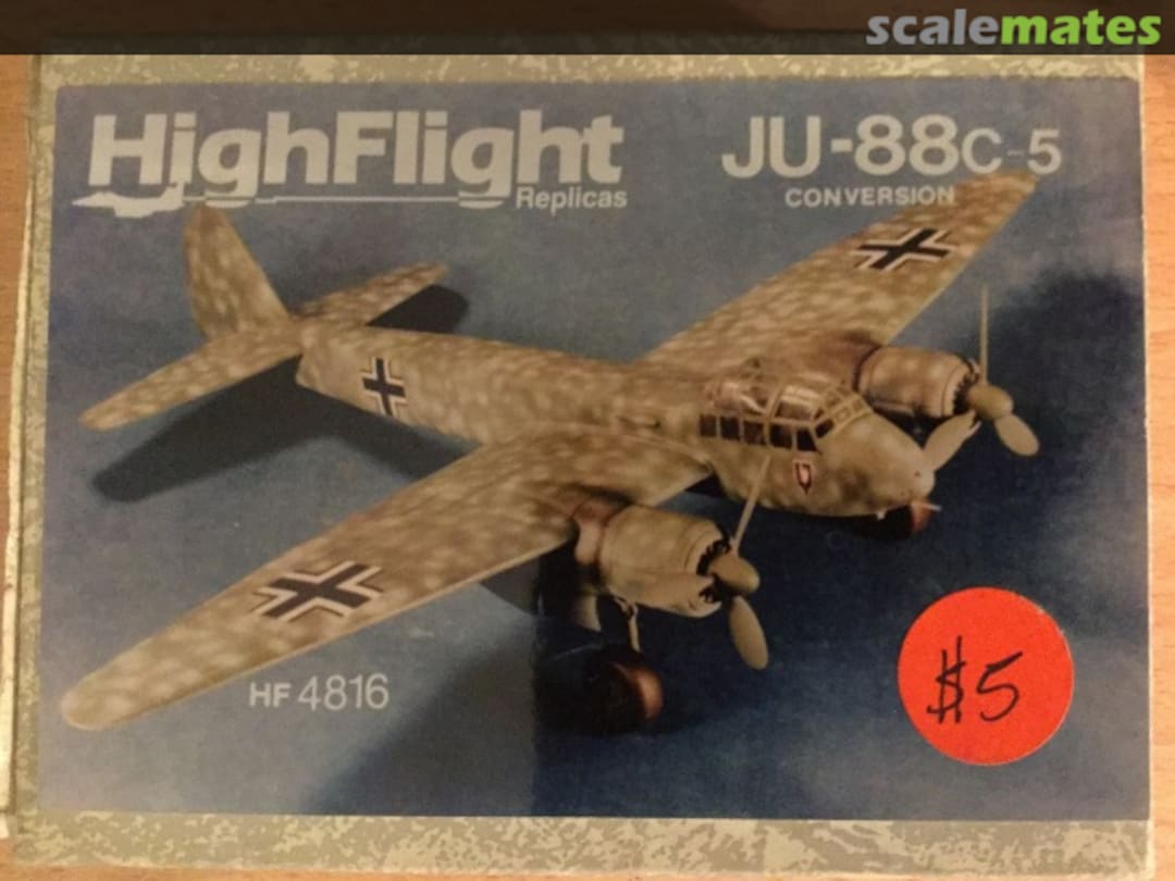 Boxart Ju 88C-5 Conversion HF-4816 HighFlight Replicas