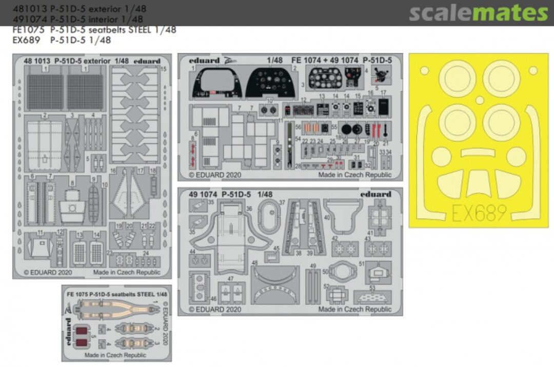 Boxart P-51D-5 AIRFIX BIG49251 Eduard