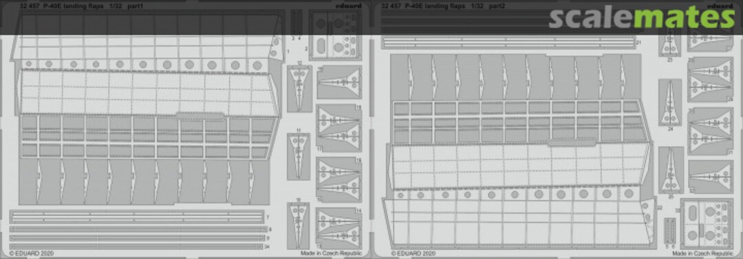 Boxart P-40E landing flaps TRUMPETER 32457 Eduard