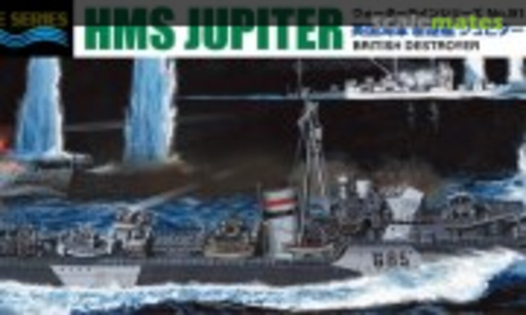 1:700 British Destroyer HMS Jupiter (Aoshima 057674)