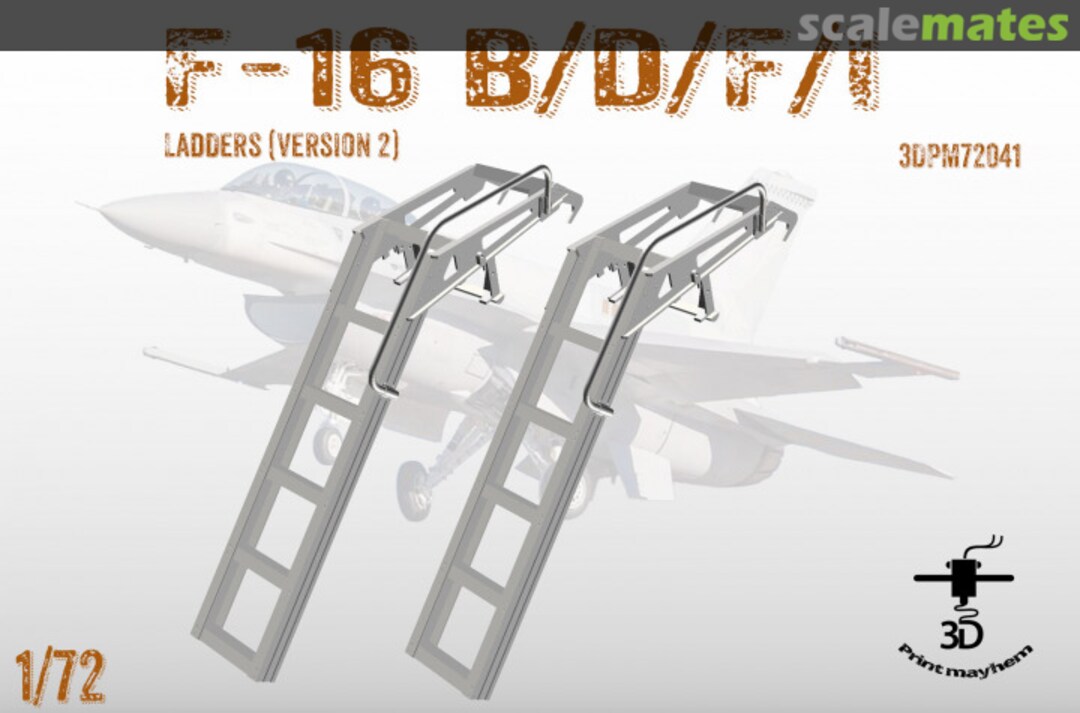 Boxart Boarding Ladders for F-16 B/D/F/I (Version 2) 3DPM72041 3D Print Mayhem