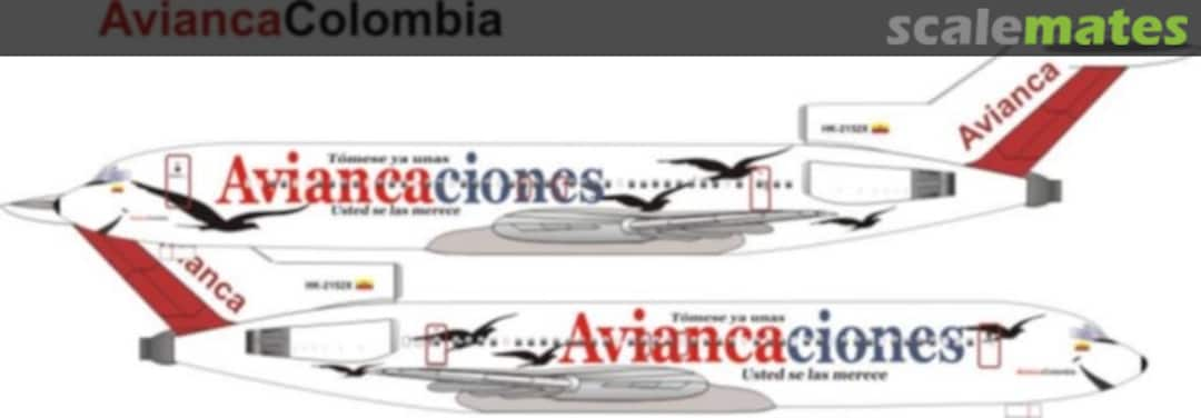 Boxart Avianca 727-200  avi001 Nazca decals