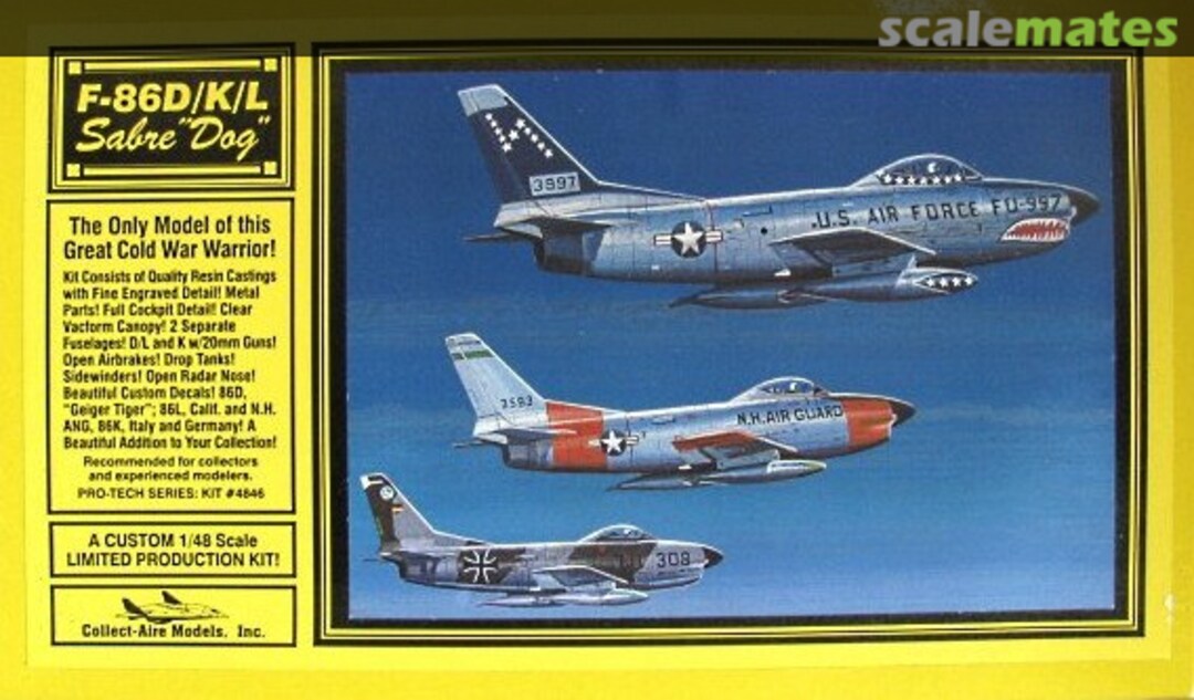 Boxart F-86D/K/L Sabre Dog 4846 Collect-Aire Models