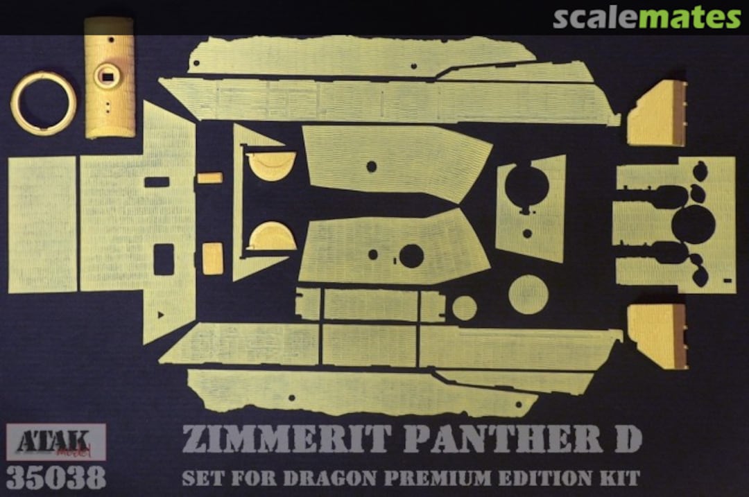 Boxart Panther Ausf. D - Zimmerit Vertical Pattern 35038 Atak Model