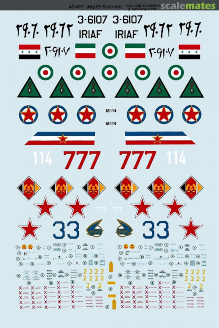 Boxart MiG-29 Fulcrums 48-0403 SuperScale International