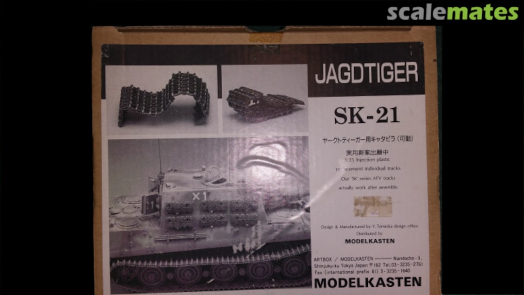 Boxart Jagdtiger (Henschel-type) Track Set (workable) SK-21 Modelkasten