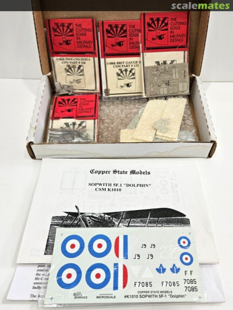 Contents Sopwith 5F.1 Dolphin 1010 Copper State Models