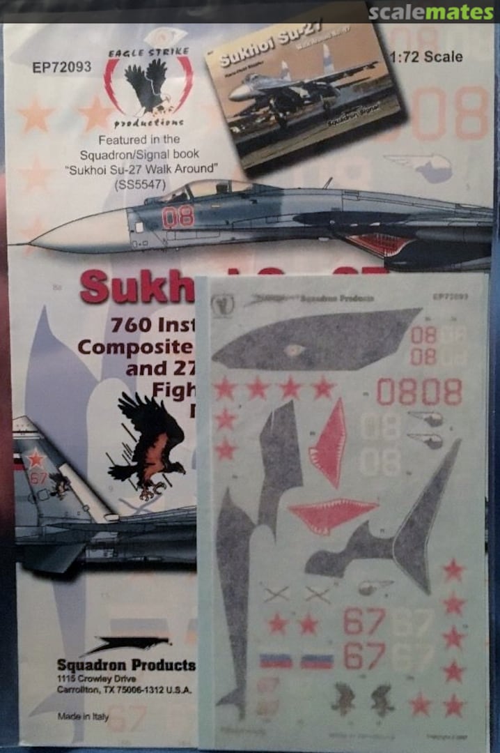 Boxart Sukhoi Su-27 760 IRCAR and 279th SFAR EP72093 Eagle Strike Productions