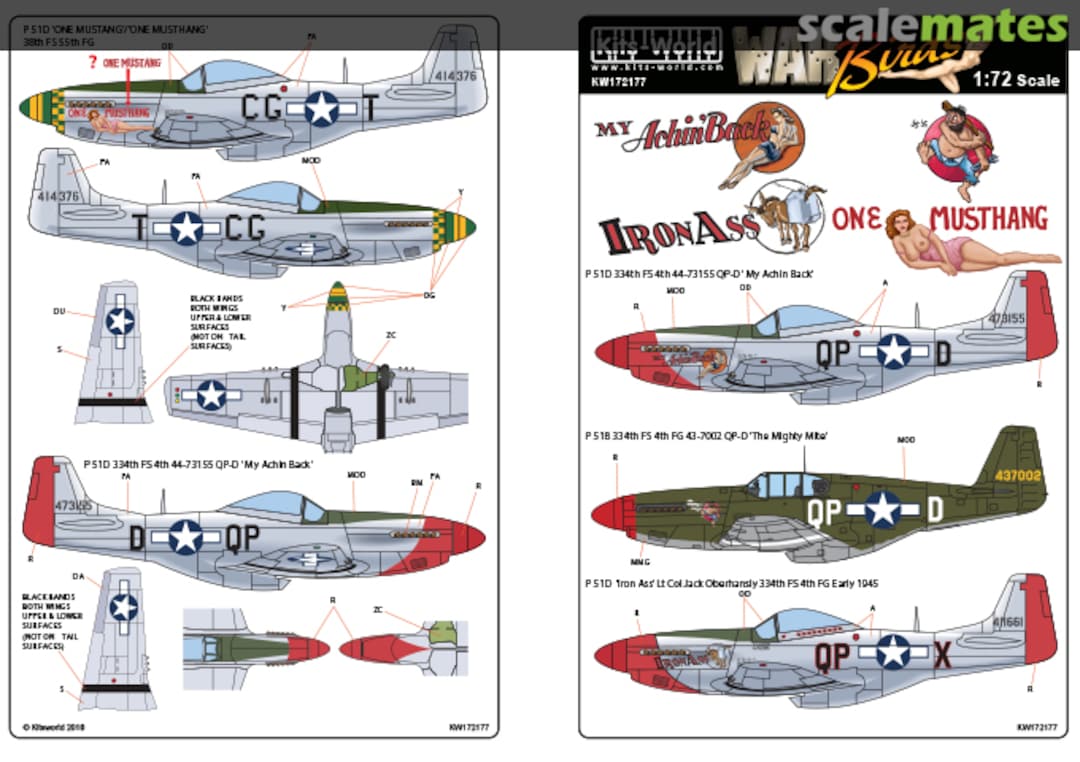 Boxart North-American P-51 Mustang KW172177 Kits-World