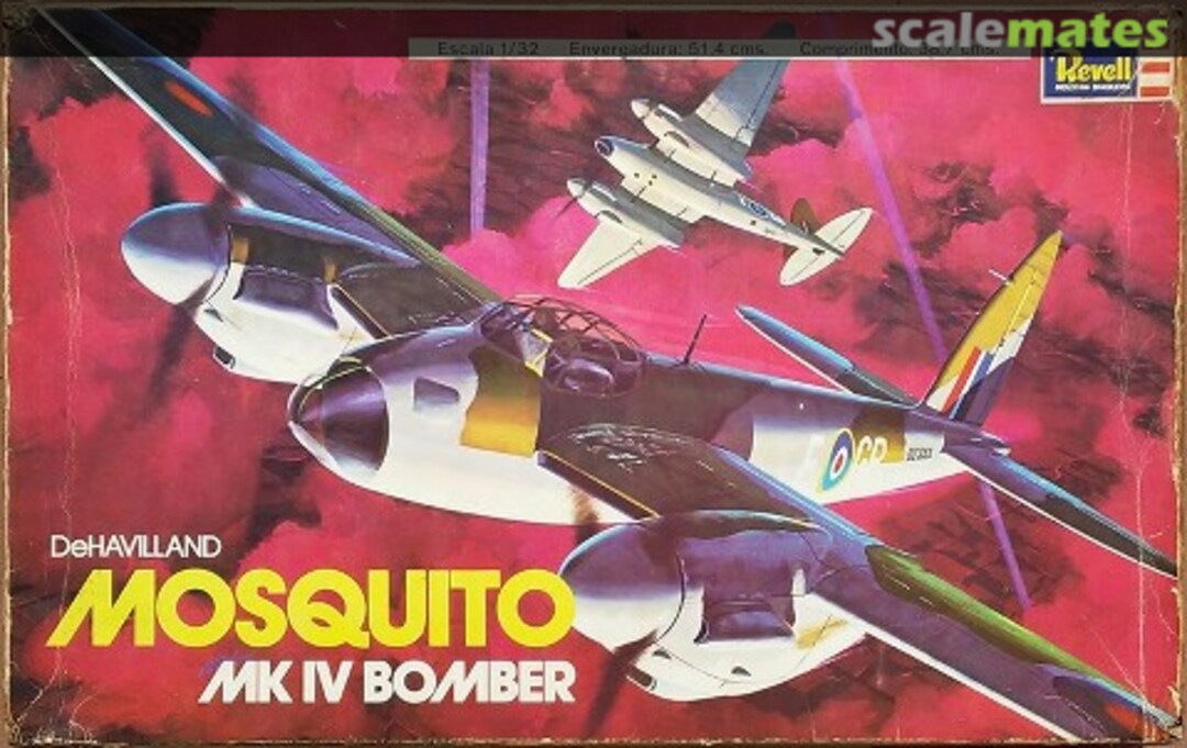 Boxart DeHavilland Mosquito Mk IV Bomber H-180 Revell/Kikoler