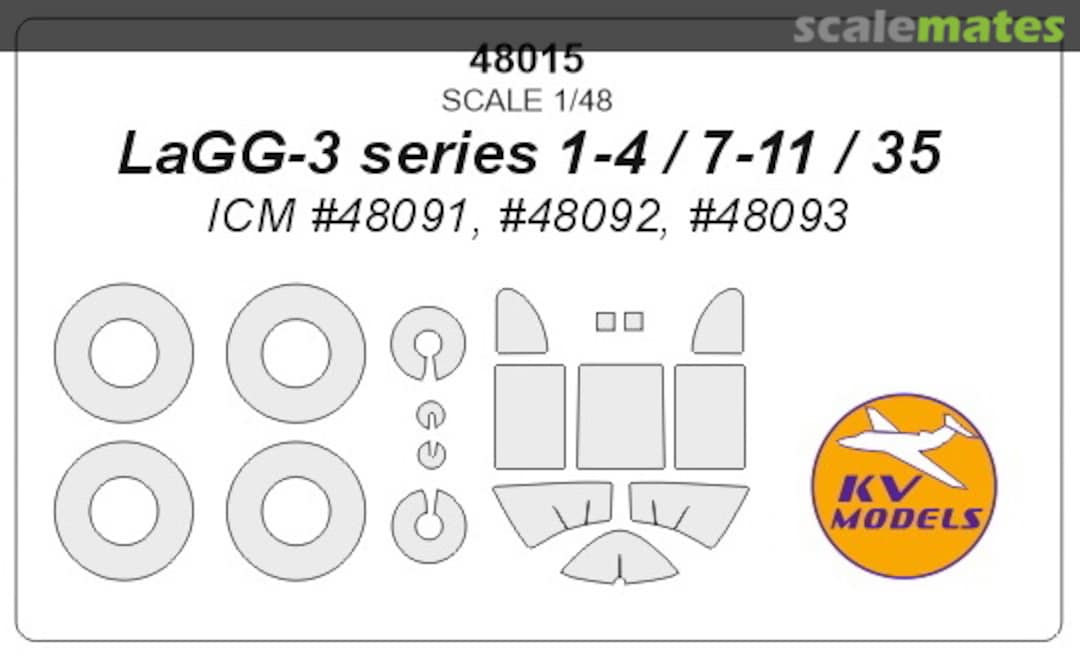 Boxart Mask for LAGG-3 (all mods) + wheels 48015 KV Models