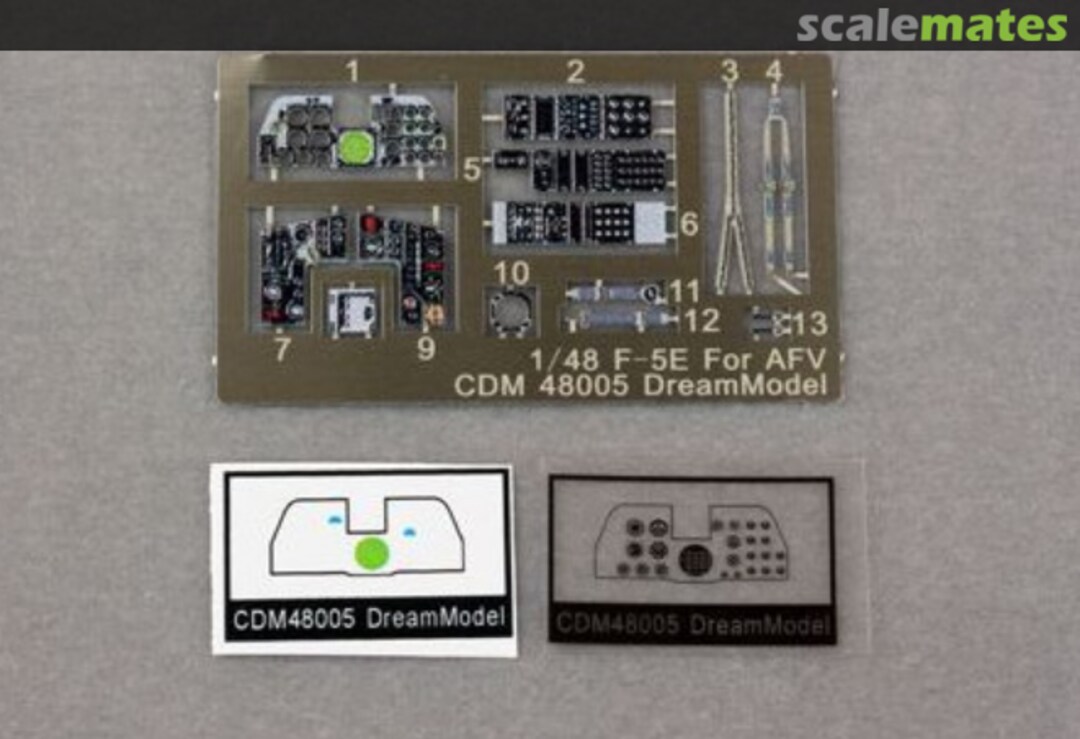 Boxart Cockpit PE for F-5E (AFV) CDM48005 DreamModel